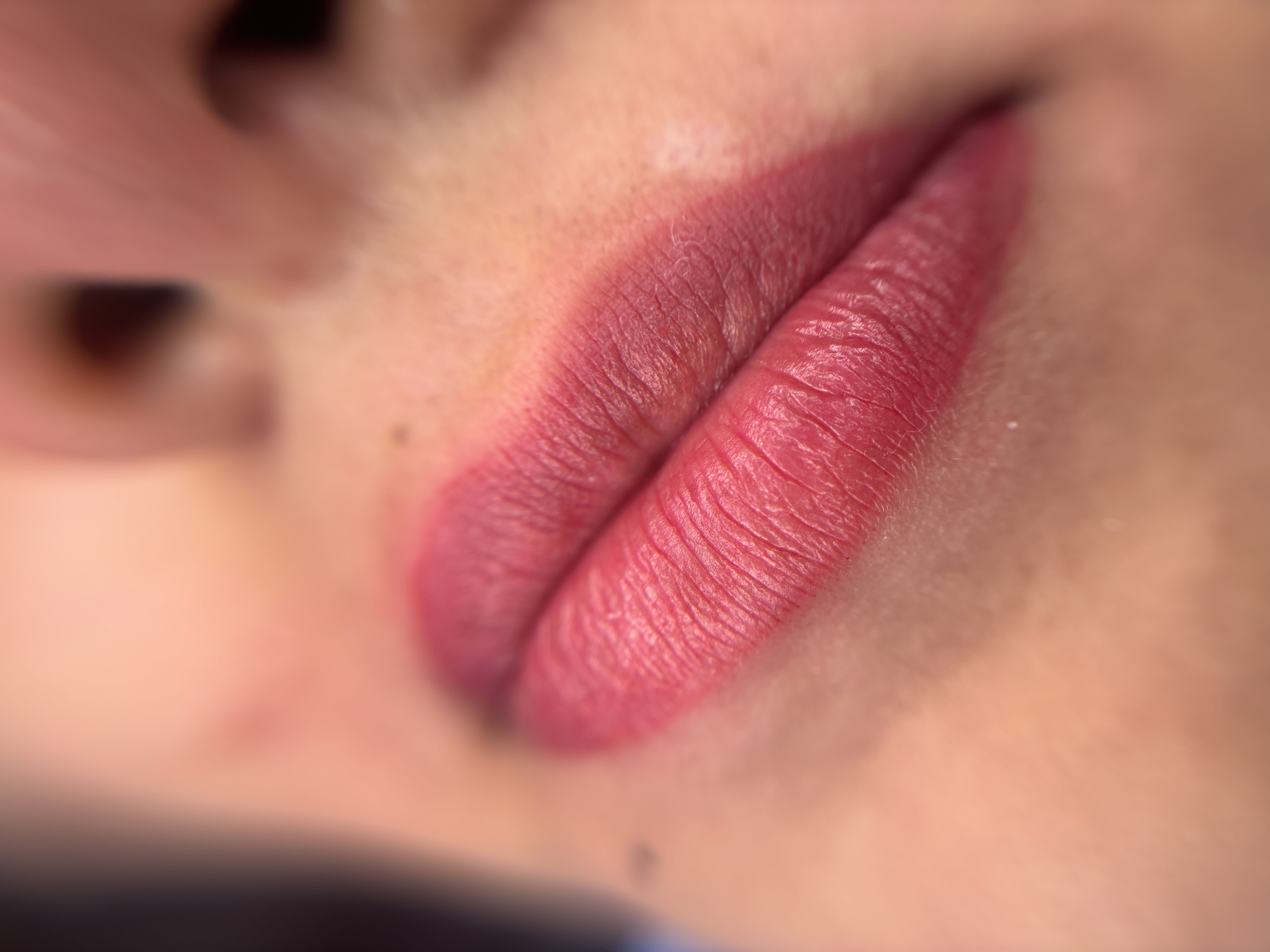 Lip blush PMU result — soft natural colour by Tatiana, Nicosia Cyprus