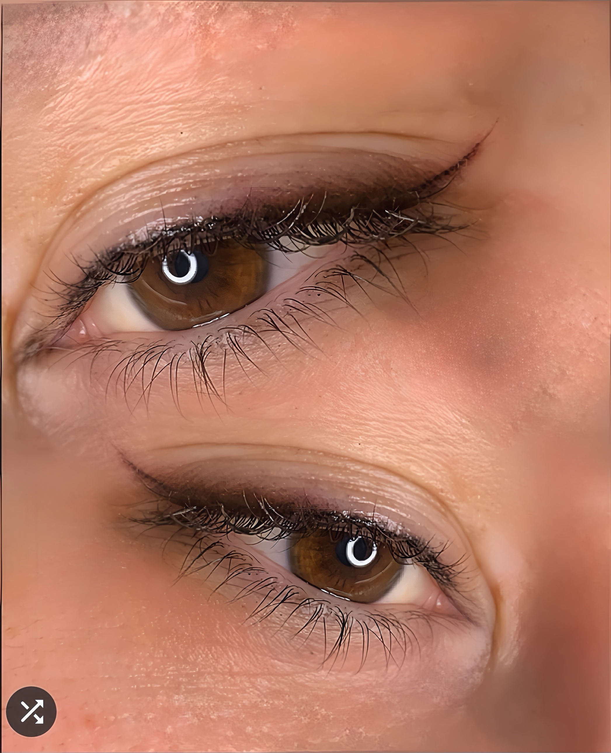 Permanent eyeliner both eyes result by Tatiana, Lady D Studio