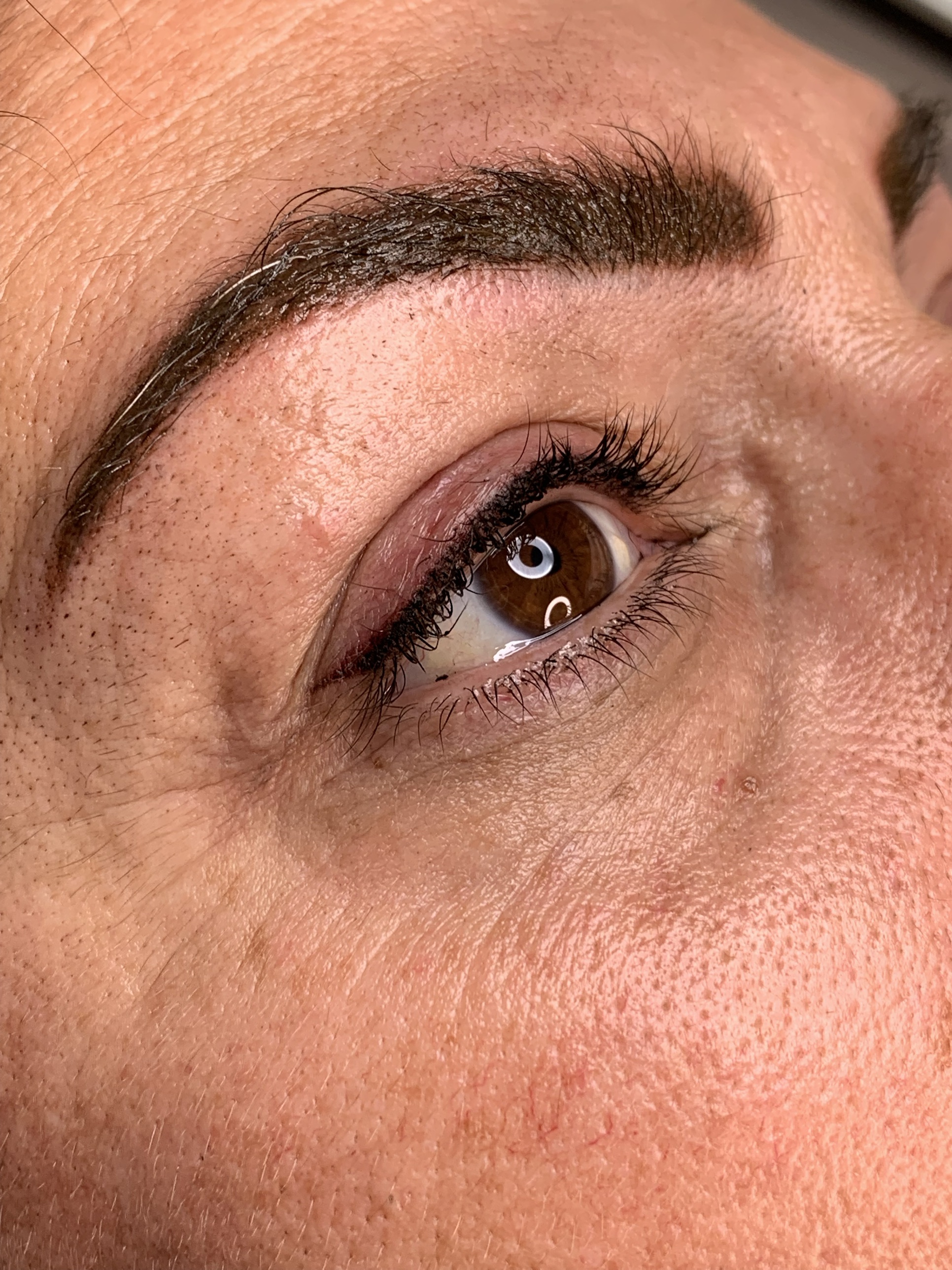 Permanent eyeliner with brows result — Lady D Studio Nicosia